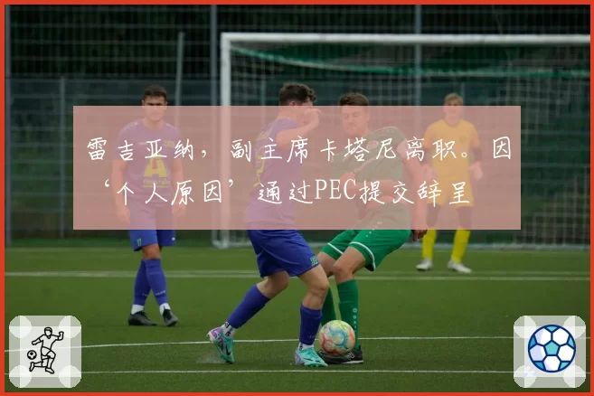 雷吉亚纳，副主席卡塔尼离职。因‘个人原因’通过PEC提交辞呈